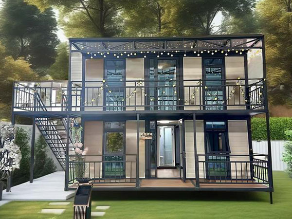 Folding House with Solar Panels